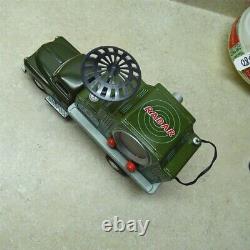 Vintage Modern Toys Japan Radarscope Car, Army Truck, Battery Op, Works! MT