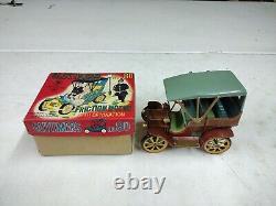 Vintage Modern Toys Japan Tin Litho Friction Car Old Timers No. 80 With Box