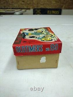 Vintage Modern Toys Japan Tin Litho Friction Car Old Timers No. 80 With Box