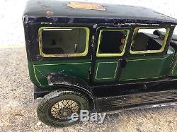 Vintage Moko Tin Windup Toy Limo Car Must See NR