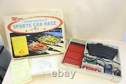 Vintage NEW OLD STOCK 1950's Marx International Sports Slot Car Race Set Toy