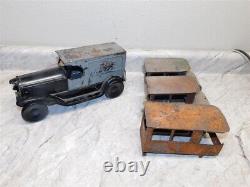 Vintage Neff Moon 1920 Police Emergency Paddy Wagon + 3 Extra Bodies