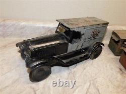 Vintage Neff Moon 1920 Police Emergency Paddy Wagon + 3 Extra Bodies