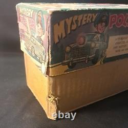 Vintage Nomura Tin Mystery Police Car Battery Operated Japan Not Tested