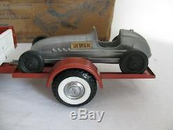 Vintage Nylint Ford Speedway Special Pick Up Truck Trailer Race Car with Box #4000