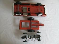 Vintage Nylint Ford Speedway Special Pick Up Truck Trailer Race Car with Box #4000