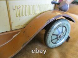 Vintage Old Circa 1930 15'' L Karl Bub Kb Toys Germany Tin Wind Up Coupe Toy Car