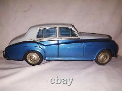 Vintage Old Friction Tinplate Toy Car Rolls Royce Japan Antique Rare 1960 #