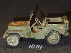 Vintage Old Military Jeep Car Dinky Toys England By Meccano Ltd Collectible 1950