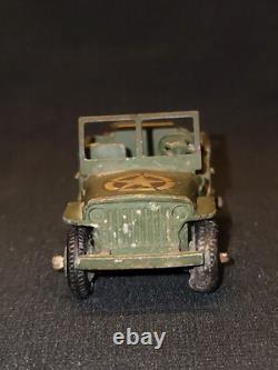 Vintage Old Military Jeep Car Dinky Toys England By Meccano Ltd Collectible 1950