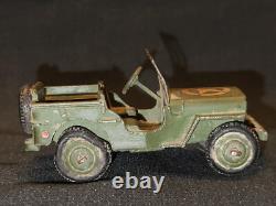 Vintage Old Military Jeep Car Dinky Toys England By Meccano Ltd Collectible 1950