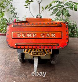 Vintage Old Modern Toys Mark Battery Operated Dump Car Truck Litho Tin Toy Japan