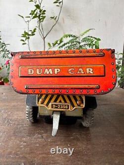 Vintage Old Modern Toys Mark Battery Operated Dump Car Truck Litho Tin Toy Japan