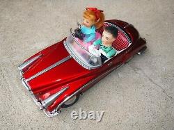 Vintage Old New Stock Photoing On Car Tin Toy Battery Working