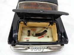 Vintage Old Original Black SSS Mercedes Benz 220S Tin Car Toy Japan Jacking Up