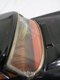 Vintage Old Original Black SSS Mercedes Benz 220S Tin Car Toy Japan Jacking Up