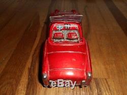 Vintage Original 1950s Bandai Triumph TR-3 Tin Toy Friction Sports Car