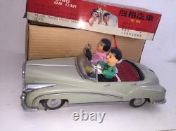 Vintage PHOTOING ON CAR 12 Tin B/O Toy MIB Made in China ME 630 FIRST VERSION
