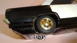 Vintage POLICE CAR STICK SHIFT TIN LITHO B/O by T. N NOMURA JAPAN Boxed 1960's