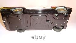 Vintage POLICE CAR STICK SHIFT TIN LITHO B/O by T. N NOMURA JAPAN Boxed 1960's