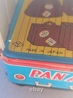 Vintage Pan Am Service Car Tin Litho Friction Toy Jeep Japan 5.75 Y Mark Rare