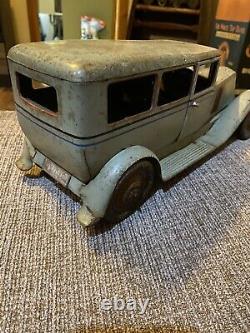 Vintage Paya Tin Toy Windup Car Sedan 14