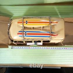 Vintage Pink Tin Toy Van, Retro Car Collectible, Nostalgic Decor