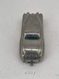 Vintage Prameta Jaguar XK120 Chrome wind-up Model Car With Key made in Germany