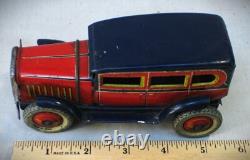 Vintage Pre War Japan 1920's Tin Toy Sedan Car No Motor