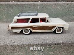 Vintage Pressed Steel Custom Buddy L Station Wagon & Teepee Camper