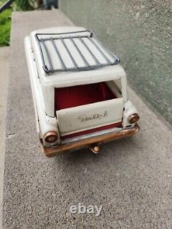 Vintage Pressed Steel Custom Buddy L Station Wagon & Teepee Camper