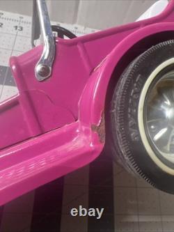 Vintage Pressed Steel Hot Pink Nylint Ford Model T Grabber Hot Rod With Orig Box