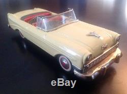 Vintage RARE 1955 56 57 Chevrolet Belair Convertible Bandai Friction Tin Toy Car