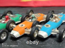 Vintage Race Car Marx Toys Formula 1 Complete Set Hong Kong Metal Plastic Rubber
