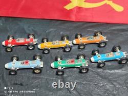 Vintage Race Car Marx Toys Formula 1 Complete Set Hong Kong Metal Plastic Rubber