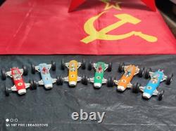 Vintage Race Car Marx Toys Formula 1 Complete Set Hong Kong Metal Plastic Rubber