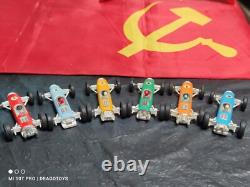 Vintage Race Car Marx Toys Formula 1 Complete Set Hong Kong Metal Plastic Rubber