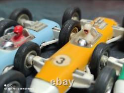 Vintage Race Car Marx Toys Formula 1 Complete Set Hong Kong Metal Plastic Rubber