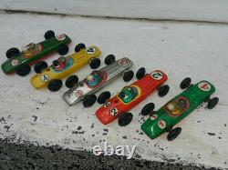 Vintage Race Car Marx Toys Formula 1 Complete Set Hong Kong Metal Plastic Rubber