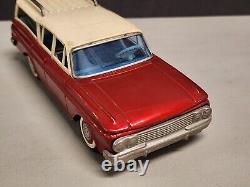 Vintage Rambler 4 Door Station Wagon Red Toy Car USA 1960's Japan