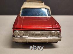 Vintage Rambler 4 Door Station Wagon Red Toy Car USA 1960's Japan