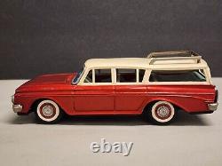 Vintage Rambler 4 Door Station Wagon Red Toy Car USA 1960's Japan