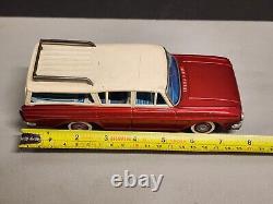 Vintage Rambler 4 Door Station Wagon Red Toy Car USA 1960's Japan