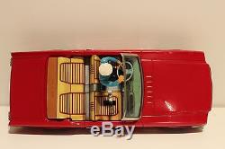 Vintage Rare Japan Yonezawa Battery Operated Red Tin Toy Car Ford Mustang Gt
