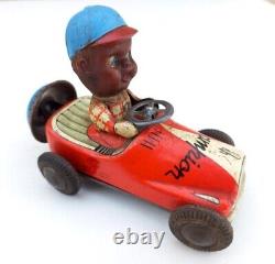 Vintage Rare Kanto Toys Wind Up Champion Racing Car Litho Tin Toy Made In Japan