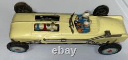 Vintage Rare Marusan Toys Japan Tin Open V-6 Race Car With Two Drivers. Fine 12