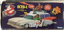 Vintage Real Ghostbusters Kenner Ecto 1 Car Boxed with Figures Insert Mint