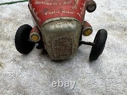 Vintage Remote Line Mar Toys Tin Toy Car College Hot Rod Special Jalopy