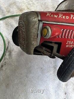 Vintage Remote Line Mar Toys Tin Toy Car College Hot Rod Special Jalopy