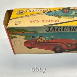 Vintage SSS Japan Jaguar S-1017 Friction Sports Car Empty Toy Box Only Original